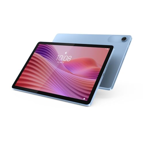 Lenovo Tab WUXGA Tablet 25,6 cm (10,1 Zoll), MediaTek Helio G85, 4 GB RAM, 64 GB, 60 Hz, 2 Lautsprecher, Wi-Fi 5, Bluetooth 5.3, Android 14, Polarblau, inklusive transparenter Hülle