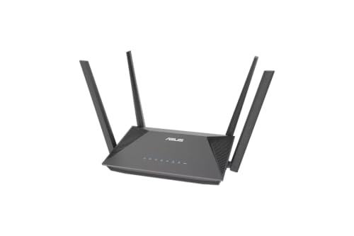 ASUS RT-AX52 AX1800 AiMesh kombinierbarer Router | WiFi 6, 1800 Mbit/s, Instant Guard, integriertes VPN, WPA3