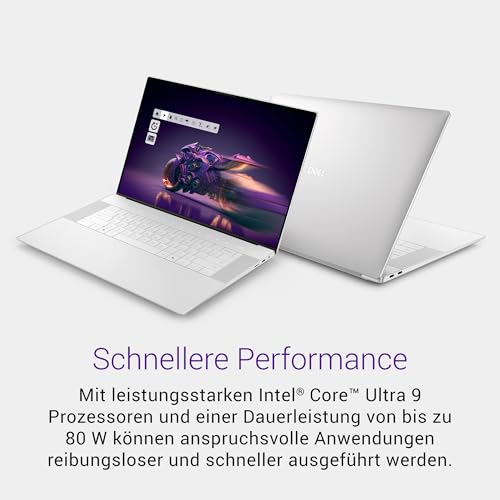 16 Premium Laptop DA16250-16,3" 4K OLED Touchscreen 120Hz, Intel Core Ultra 9 285H, RTX 5070, 32GB RAM, 1TB SSD, Windows 11 Home, Studio-Audio, QWERTZ, Platinum - 1 Jahr Dell Care Plus