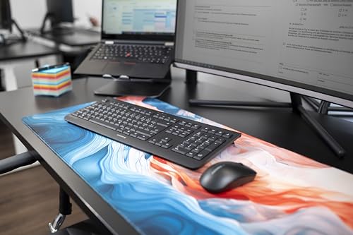 CHERRY DW 3000, Kabelloses Tastatur-Maus-Set, Deutsch QWERTZ, Schwarz | Wireless Verbindung über 2,4 GHz Funk mit USB-Dongle, Flaches Design, Leise Tasten, Symmetrische Maus, Batteriebetrieben