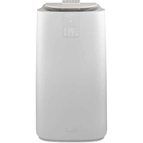 De'Longhi Pinguino GentleJet PAC AP98 mobile Klimaanlage, leise & tragbar, 11.500 BTU/h, für Räume bis zu 100m³, Entfeuchter, A+, 24 H Timer, Fernbedienung, 2.7kW, Klimagerät, Weiß