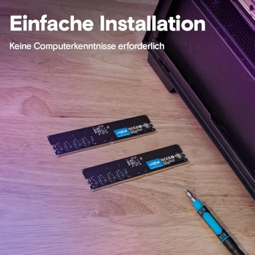 Crucial DDR5 RAM 128GB Kit (2x64GB) 5600MHz, PC Computer Arbeitsspeicher, (auch 5200MHz / 4800MHz) CL46 - CT2K64G56C46U5