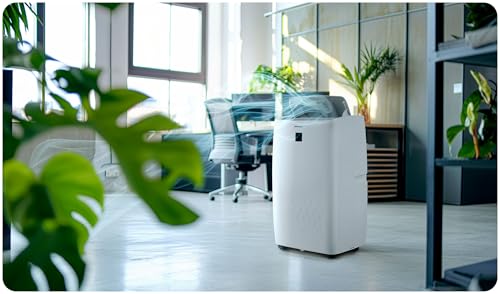 Berdsen Mobiles Klimagerät 5-in-1 14000 BTU - Kühlung, Heizung, Entfeuchtung, Ventilation, Schlafmodus - Tuya Smart App - Energieeffizient