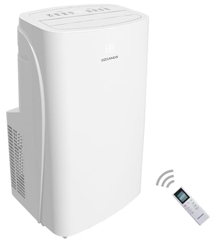 OZEANOS Mobile AC Klimagerät mit Kühlleistung bis zu 12000 BTU/h, Leiser Betrieb unter 65 dB, Timer- und Sleep-Funktion, Kühl-Ventilator- und Entfeuchtungsmodus für Räume bis 100 m3