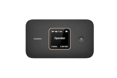 HUAWEI 4G Mobile WiFi 3 (with Screen) Router, Tragbarer mobiler Hotspot | mobiler Router der Kat 7 mit SIM-Karte, LTE mit 300 Mbit/s Download, Kompatibel mit Allen SIM-Karten