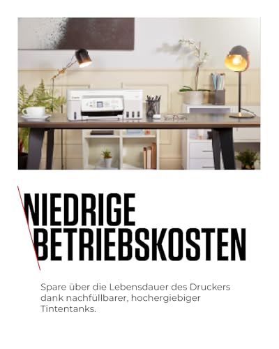 Canon PIXMA G3571 Tintenstrahldrucker mit Tintentank, kabelloses AirPrint | Fotodrucker A4 für randlose Fotos; nachfüllbare Tintentanks, 6.000 Seiten Schwarz; WiFi Direct, Mopria, Scannen, Kopieren