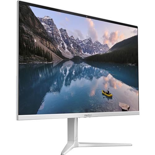 MEDION E27419 68,5 cm (27 Zoll) Full HD All in One Desktop PC (Intel Core i7-13620H, 16GB DDR4 RAM, 1TB PCIe SSD, WLAN, HDMI in & Out, kabellose Maus & Tastatur, Windows 11 Home)