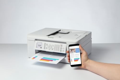 Brother MFC-J1010DW 4-in-1 Farbtintenstrahl-Multifunktionsgerät (Drucker, Scanner, Kopierer, Fax) Weiss 400 x 172 x 343 mm