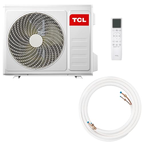 TCL Split Klimaanlage 12000 BTU (3,4kW) Modell: BreezeIN mit Sprachsteuerung, WIFI für Räume bis35m² 4 in 1: Heizen, Kühlen, Entfeuchten, Ventilieren inkl. 8°C Frostschutzmodus, Eco- & Turbomodus