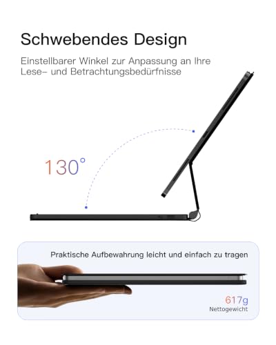 Inateck Tastatur Hülle für iPad Air 11 M4 /M3/M2, Freitragender Ständer