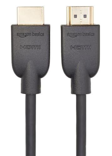 Amazon Basics HDMI-Kabel 3m, 18 Gbit/s Hochgeschwindigkeit mit Ethernet, 4K-Video mit 60Hz, 2er-Set, Schwarz