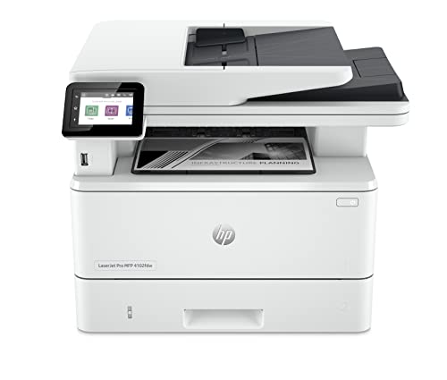 HP LaserJet Pro MFP 4102fdw Multifunktions-Laserdrucker Schwarz-Weiß, WLAN, Fax, Automatischer beidseitiger Druck, Hohe Druckgeschwindigkeit, Wolf Pro Security