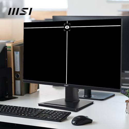 MSI PRO MP252, IPS Monitor, 24.5" FHD, 100 Hz | 1920 x 1080, 1ms, augenschonender Bildschirm, integrierte Lautsprecher, neigungsverstellbar – HDMI 1.4b, D-Sub (VGA)