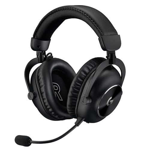 Logitech G PRO X 2 Lightspeed Wireless Gaming-PC-Headset, Schwarz | Abnehmbares Mic, 50mm-graphentreiber, DTS:X 2.0–7.1 surround, Bluetooth/USB/3,5-mm-aux, PC-Headset, PS5, PS4, Nintendo Switch