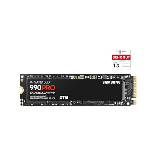 Samsung 990 PRO NVMe M.2 SSD, 2 TB, PCIe 4.0, 7.450 MB/s Lesen & FIT Plus USB-Stick Typ-A, 256 GB, 400 MB/s Lesen