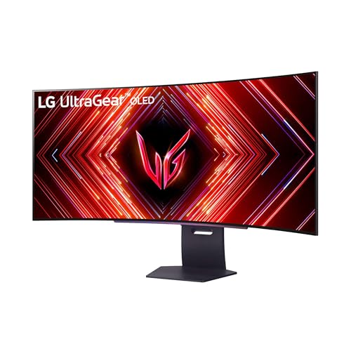 LG Ultragear™ 45GS95QX-B.AEU (45 Zoll) 21:9 Curved 800R WQHD OLED Gaming-Monitor, 240Hz, AMD FreeSync™ Premium Pro, DisplayHDR™ True Black 400, 2X HDMI 2.1, Grau