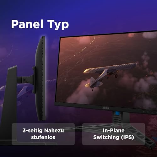 Lenovo Legion R27qe Gen 2 | 27" QHD Gaming Monitor | 200 Hz | 0.5ms | Gaming | 2560x1440 | 2K Auflösung | HDMI 2.1| DisplayPort | Höhenverstellbar | Entspiegelt | AMD FreeSync Premium | Schwarz