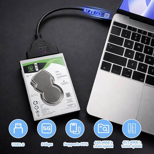 SATA USB Adapter für Externen und Internen Festplatten 2,5 & 3,5 SSD / HDD
