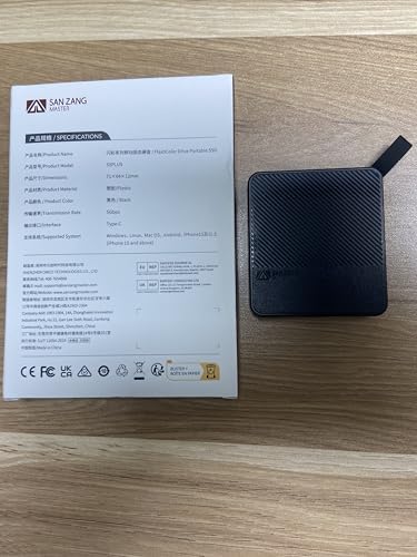 SAN ZANG MASTER Externe Festplatte 2TB,560 MB/s Lesen, 520 MB/s Schreiben,USB 3.2 Gen.1, Festplatte Extern für PC, Smartphone, und Spielekonsolen, S5Plus