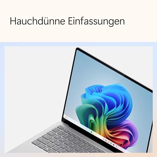 Microsoft Surface Laptop, 13.8" | Snapdragon X Elite | 16GB RAM, 512GB SSD | 13.8" LCD Touchscreen | Copilot+ PC | Platin | Windows 11 Home | 7. Edition