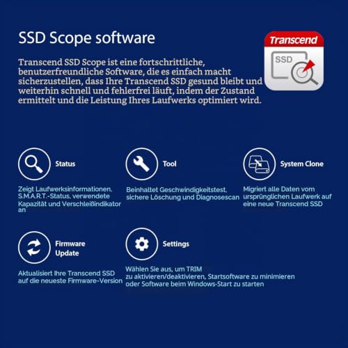 Transcend Highspeed 256 GB interne 2.5” SSD (≠HDD) SATA III 6Gb/s, robust und schnell, für Aufrüstung von Desktop-PCs, Laptops, Notebooks, PS4, Xbox TS256GSSD370S, silber