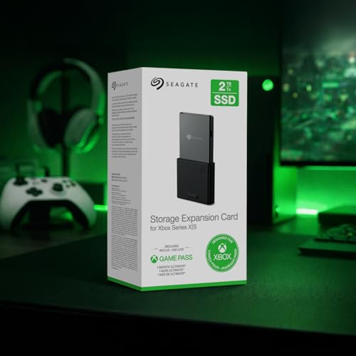 Seagate Storage Expansion Card for Xbox Series X|S, 1TB, SSD, NVMe Expansion SSD for Xbox Series X|S (STJR1000400)