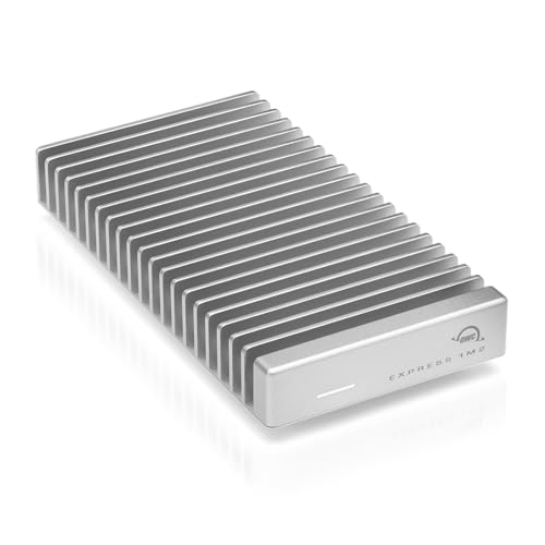 OWC Express 1M2 40Gb/s Tragbares NVMe SSD-Gehäuse USB4, Thunderbolt Kompatibel, Aluminium-Kühlkörper (nur Gehäuse)