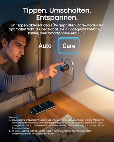 Anker Smart Ladegerät, Anker Nano 45W USB C Ladegerät mit Display GaN
