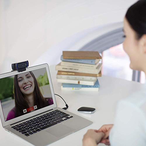 Logitech C920 HD PRO Webcam, 1080p Webcam, USB, schwarz | Webcam für Mac, PC Kamera mit Autofokus, Stereoklang mit zwei Mikrofonen, Webcam für Monitor und Home Office