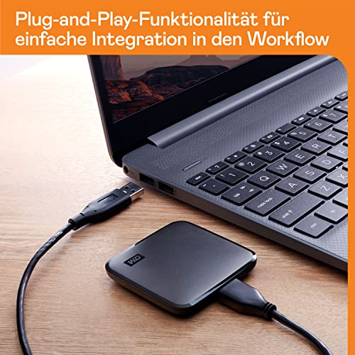 WD Elements™ SE SSD externe SSD 2 TB (USB 3.0-Schnittstelle, Plug-and-Play, 400 MB/s Lesegeschwindigkeit) Grau