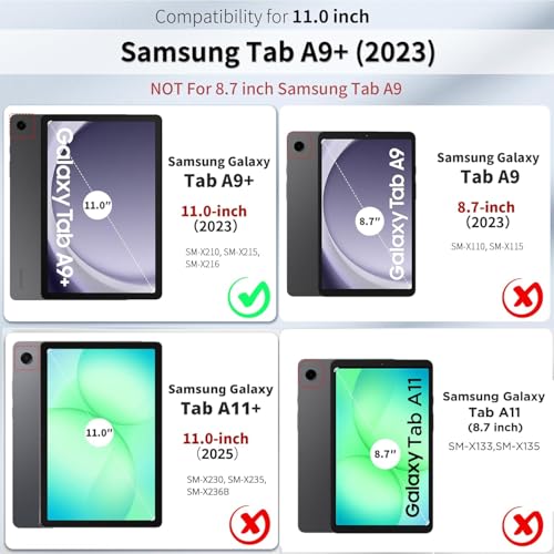 EasyAcc Hülle für Samsung Galaxy Tab A9+ Plus SM-X210/ X215/ X216