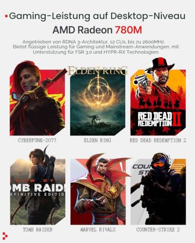 ACEMAGIC Retro X3 Mini PC, AMD Ryzen 7 H 255 1TB SSD 16GB LPDDR5 RAM | Radeon 780M, USB4, 2.5G LAN, WiFi 6E, BT 5.2, Triple 4K Display, Mini Desktop PC für Home Office, Multimedia & Creator