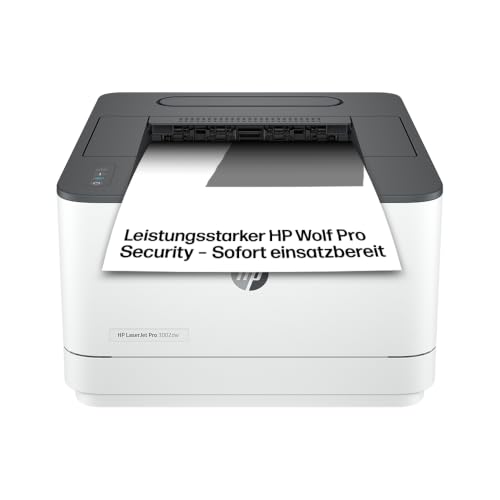 HP LaserJet Pro 3002dw Laserdrucker, Automatischer beidseitiger Druck, Bis zu 33 A4-Seiten pro Minute, Hi-Speed USB, WiFi, Ethernet, Bluetooth, Smart App, Wolf Pro Security