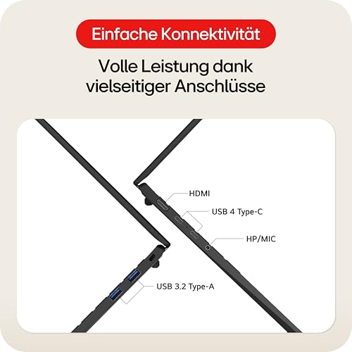 LG gram 15 15Z80T-G.AU75G (15,6 Zoll) IPS Notebook, AMD Ryzen™ AI 7 350, 16GB RAM, 512GB SSD, AMD Radeon™ 860M, federleicht (1,290 kg), 72 Wh, Schwarz