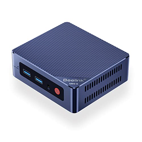 Beelink Mini S12 Mini PC, Intel N95(4C/4T, bis zu 3.4Ghz) 8G DDR4 480G SSD | Mini Computer Windows 11 Home, 4K Dual HDMI, 25W TDP/WiFi 5/BT4.2/RJ45 2.5G Office Mini Desktop