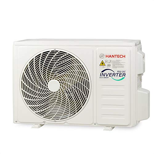 HANTECH Split Klimaanlage 9000 BTU 2,6 kW Inverter Set - Klimagerät mit App-Funktion zum Kühlen und Heizen – Modell Elegant (bis 30m²)