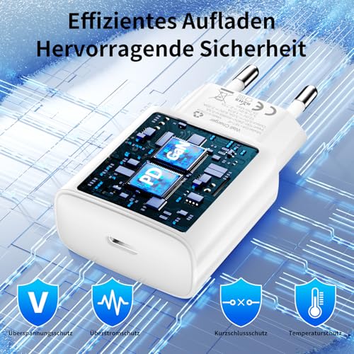 25W USB C Ladegerät Ultra-thin 3er-Pack für iPhone 17pro/16/15/14/13/12iPad