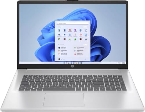 HP (FullHD 17,3 Zoll Premium Notebook (AMD Ryzen 7 7730U 16-Thread CPU, 4.5 GHz, 16 GB DDR4, 512 GB SSD, 8-Core Vega 3D, HDMI, BT, USB 3.0, WLAN, Windows 11 Prof. 64, MS Office) #8432