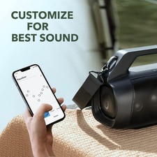 soundcore Anker Motion Boom Plus Bluetooth Lautsprecher, Tragbar Regular, Schwarz