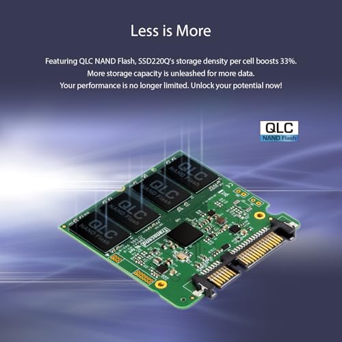 Transcend 2TB SSD220Q 2,5" SATA III SSD, bis 550 MB/s, SLC-Cache | Interne SSD, LDPC-Fehlerkorrektur (ECC), kompatibel mit Laptops und Desktop-PCs