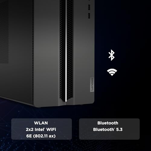 Lenovo LOQ Tower Gaming Desktop-PC | NVIDIA GeForce RTX 5060 | Intel Core i5-14400F |16GB RAM | 1TB SSD | Win11 Home | Luna Grau - Raven Schwarz | 17L | 3 Monate GamePass | 3 Monate Premium Care