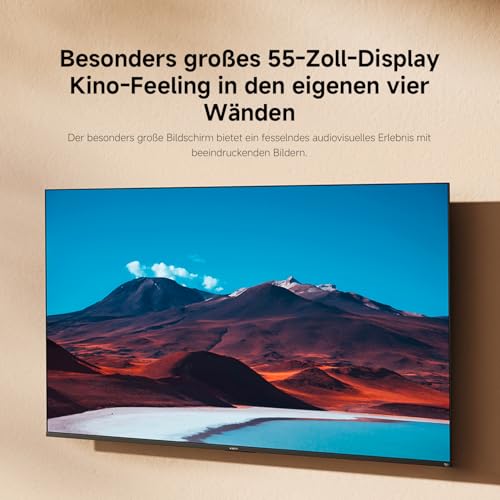 Xiaomi TV F 55 Zoll 2025, 4K UHD Smart TV, Fire OS8, HDR10, L55MB-FAEU | Triple Tuner DVB-C/S/S2/T/T2, 60Hz with 120Hz Game Boost Mode, Voice Control with Alexa