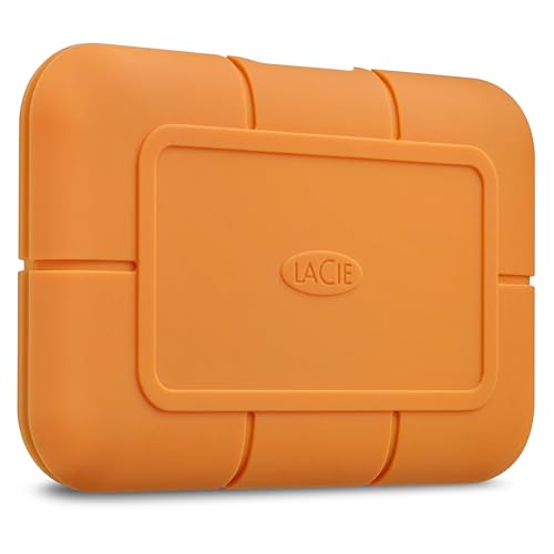 LaCie Rugged SSD externe SSD 1TB, 2.5 Zoll, PC & Mac, inkl. USB-C w/o USB-A Kabel, inkl. Rescue Service (STHR1000800)