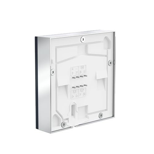 Türklingel mit Bildübertragung ohne Cloud, DoorLine Made in Germany | elegante Glasoberfläche, Anthrazit, WLAN-Klingel, perfekt für alle FRITZ!Box Modelle, Smart Home-kompatibel, Snapshotfunktion
