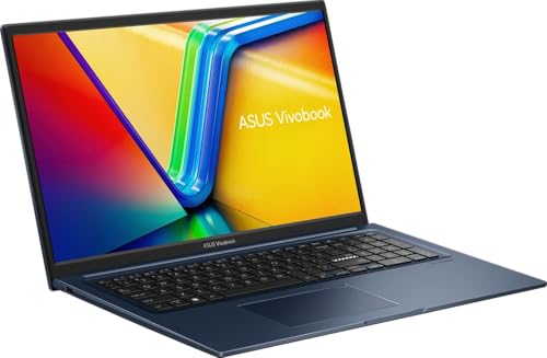 ASUS i3 Laptop 17,3 Zoll FullHD (Intel Core 3 Prozessor 100U, 6 Kerne, 4.70 GHz, 8 GB DDR5 RAM, 256 GB NVME SSD, HDMI, BT, Webcam, USB-C/3.0, WLAN, Windows 11 Prof) Notebook #8605