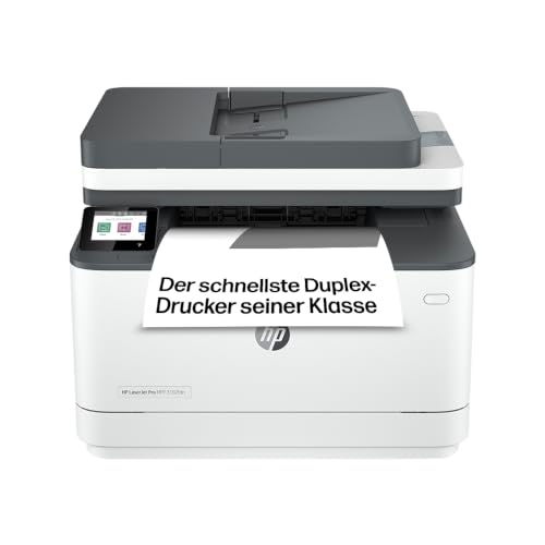 HP LaserJet Pro MFP 3102fdn Laserdrucker Schwarz-Weiß, Multifunktions-Laserdrucker, Automatischer Duplex, Hohe Druckgeschwindigkeiten, Ethernet, USB Hi-Speed, Fax, App, Wolf Pro Security
