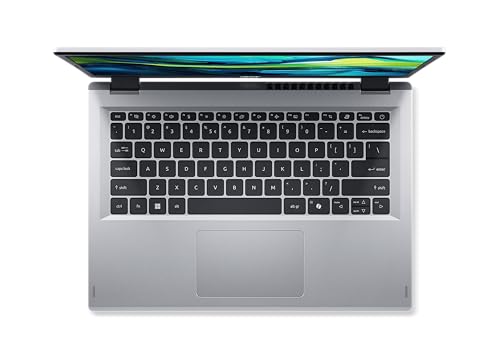 acer Aspire 14 AG14-22P-R909 Laptop 14 Zoll WUXGA IPS 60 Hz (AMD Ryzen 5-7520U, 16 GB RAM, 512 GB SSD, AMD Radeon Graphics, Windows 11 Home), Silber, französische AZERTY-Tastatur