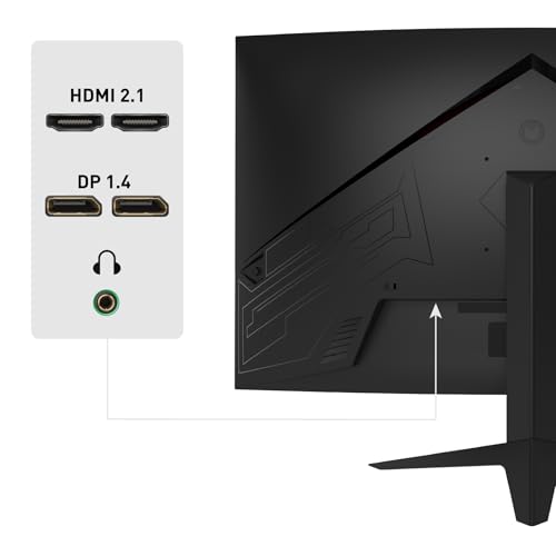 Odys XP32-X 32 Zoll WQHD Curved Gaming & Office Monitor