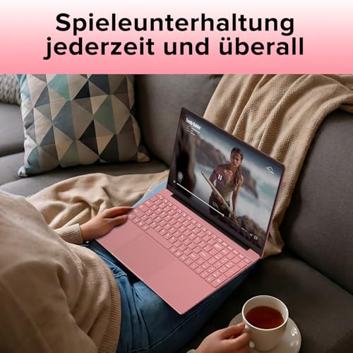 Trygood Laptop 15,6 Zoll 8GB RAM 256GB SSD Notebook Full HD IPS Display Roségold Hintergrundbeleuchtete Tastatur Fingerabdruck-Entsperrung Dual-Band WLAN HDMI USB 3.0 für Schule Studium Home Office A