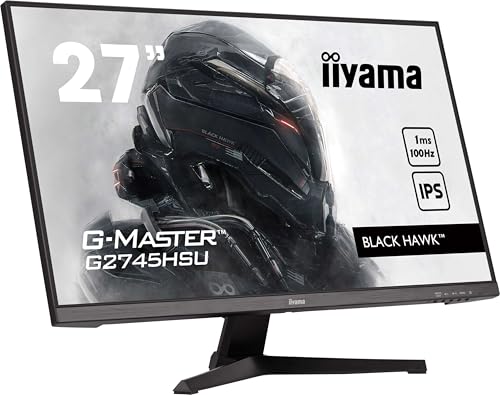 iiyama G-Master Black Hawk G2745HSU-B2 68,5cm 27" IPS LED Gaming Monitor Full-HD HDMI DP USB2.0 1ms Adaptive Sync schwarz